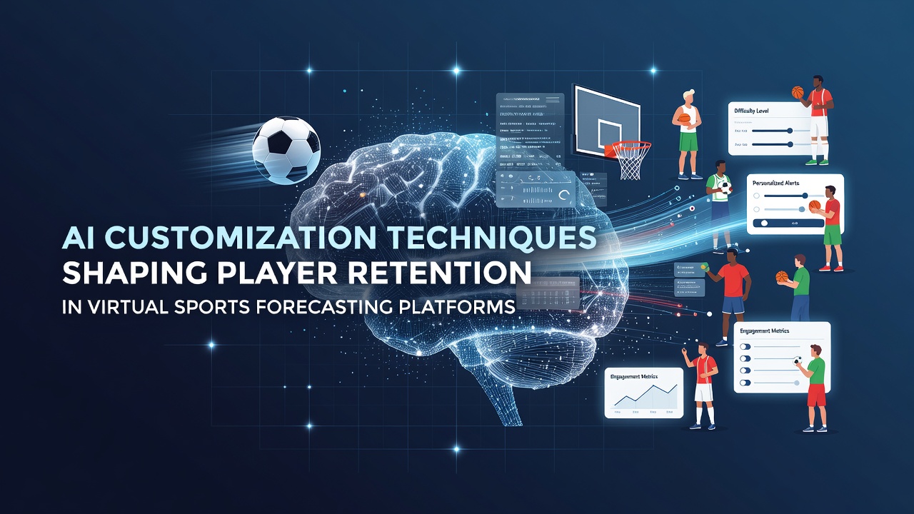 AI algorithms analyzing user behavior patterns on a virtual sports forecasting dashboard with personalized prediction feeds
