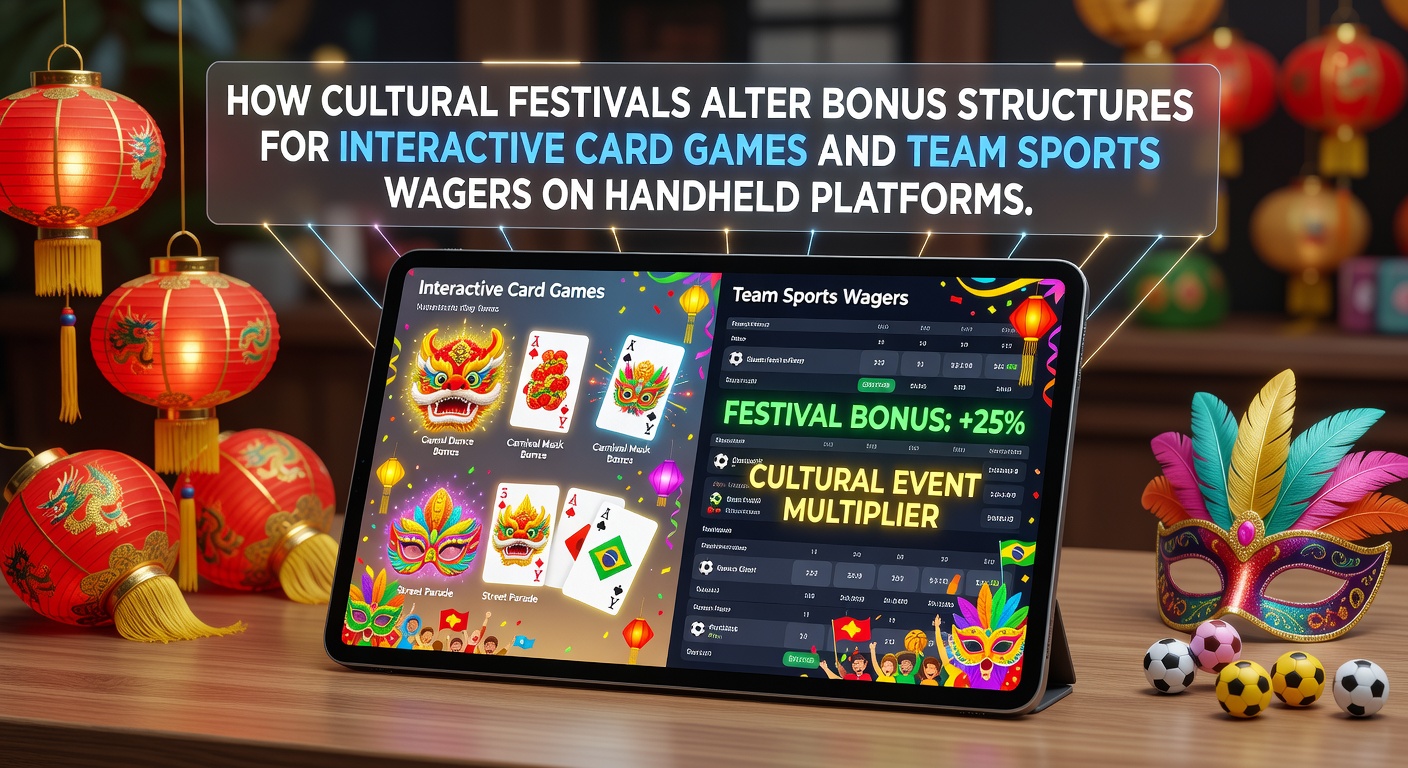 Mobile screen showing festival-themed bonus offers for card games and sports wagers