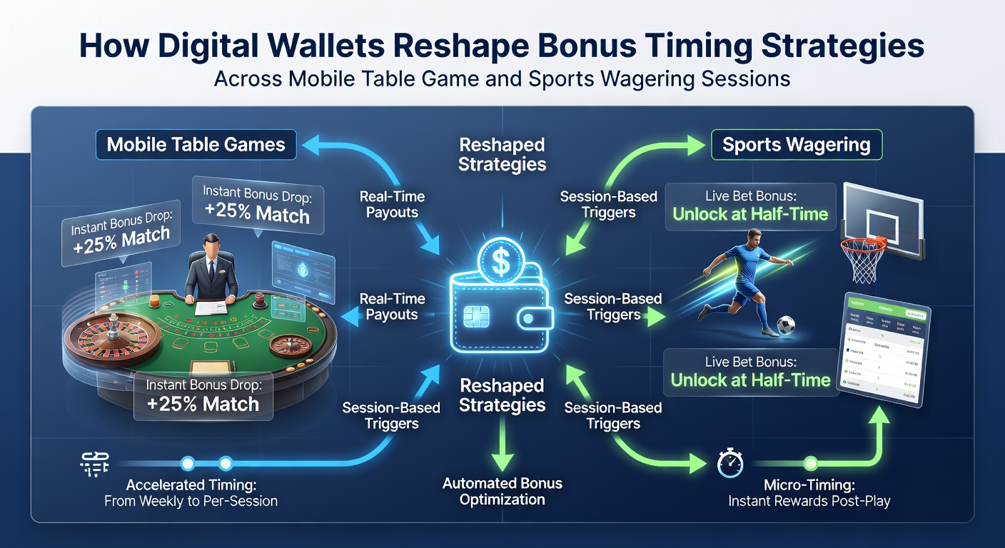 Mobile sports wagering screen displaying real-time bonus notifications linked to digital wallet deposits