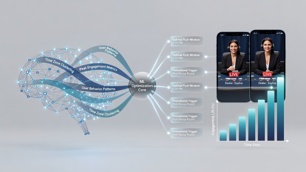 Athletes and mobile sports betting interface showing algorithmic promo timing during live events