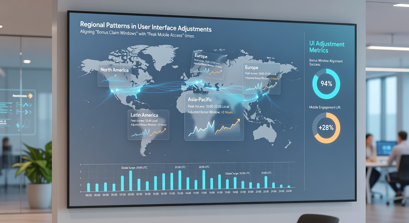 Event forecasting dashboard integrated with regional bonus timing on mobile devices